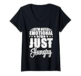 Photo Gallery donna i m not emotional i m just hungry funny foodie uomini donne maglietta con collo a v Photo Gallery donna i m not emotional i m just hungry funny foodie uomini donne maglietta con collo a v