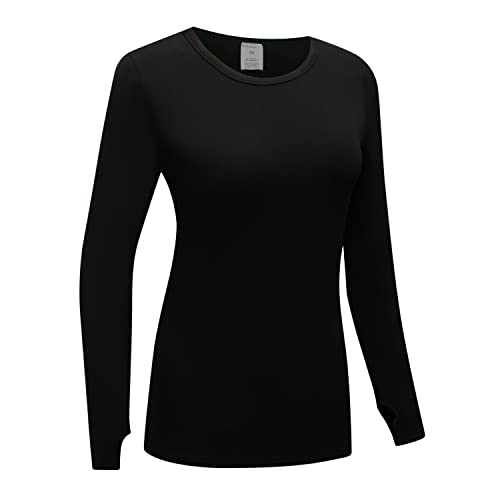 OThread & Co. Women's Long Sleeve T-Shirt Comfy Thumb Hole Shirts Basic Stretch Layer3
