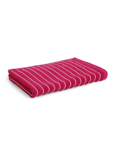 Image of Welspun 2-in-1 100% Cotton Bath Towel-Cherry