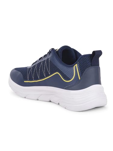 Image of Liberty LEAP7X ZIGGY-1E Sports Shoes for Men with Mesh Upper | EVA Sole Lacing Running Shoes | Memory Foam Insole | Walking, Gym, Outdoor Wear | Quick-Wear Elastic Laces | Comfortable Footbed