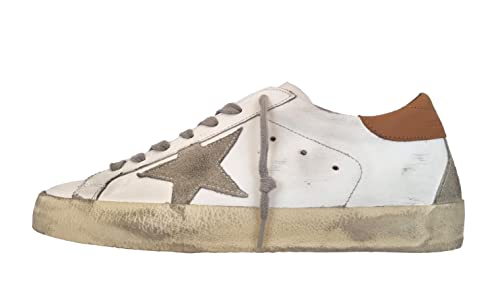 Golden Goose Zapatos de mujer Sneaker Superstar Vintage 10803 blanco avellana (35), Blanco Y Avellana, 35 EU