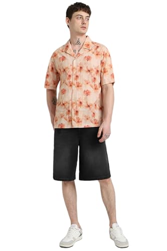 Image of Forever 21 Men Floral Regular Fit Printed Shirt