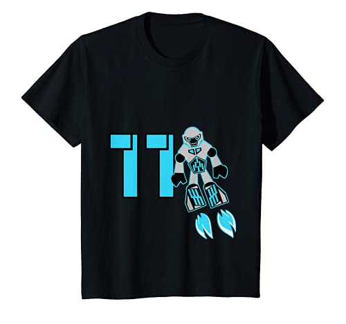 Niños Regalo de fiesta de cumpleaños de robot de 11 años Camiseta