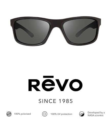 Image of Revo Sunglasses Harness: Polarized Lens with Rectangle Sport Wrap Frame