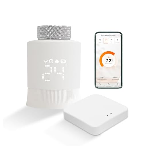 KETOTEK Smart Radiator Thermostat Starter KIT, Smart Thermostatic Radiator Valve with Zigbee Hub, Programmable TRV WiFi Works with Alexa, Google Assistant and Smart Life/Tuya App