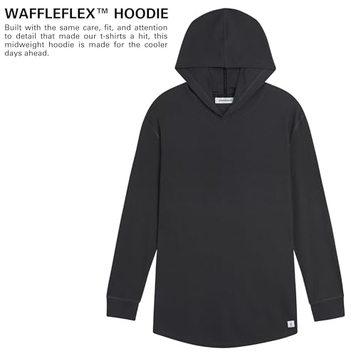 STRONGSIZE Men's Big and Tall Thermal Waffle Hoodie – Lightweight Longer Length Long Sleeve Hoodie2