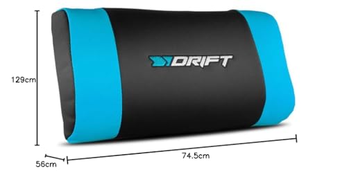 DRIFT Gaming Chair -DR250BL- Sedia da gioco, similpelle, blu, professionale, schienale reclinabile, altezza regolabile, braccioli regolabili - Sedia gaming - Immagine 2