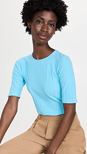 Image of Vince Women's Elbow Sleeve Crew Neck Top