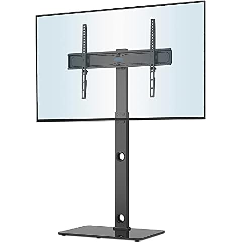 BONTEC TV Floor Stand for 30-70 inch LED LCD OLED Plasma Flat Curved TVs, Height Adjustable Tall TV Stand with Brackets up to 40kg, Max VESA 600x400mm Cover