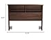 Sauder County Line Full/Queen Bookcase Headboard, Rum Walnut finish