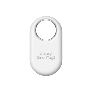 Samsung Galaxy SmartTag2 (1 Pezzo) Localizzatore Bluetooth con Modalità Smarrito, Design compatto, Batteria a lunga durata, Resistenza IP67, White 2023