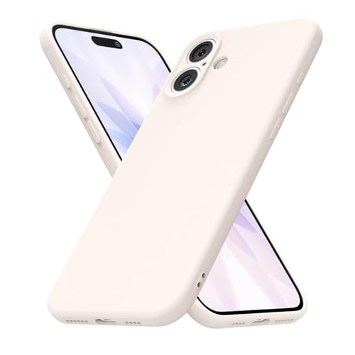 uvcoat for iPhone 17 Case Silicone Phone Case, Slim Thin Soft Rubber Gel Cases for Women Girls, Cute Matte TPU Phone Cover with Full Camera Protection, Minimalist Plain Design, Beige Cream