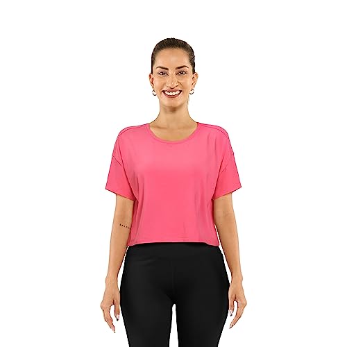 Image of BlissClub Women's Cotton Solid Regular Fit Tshirt