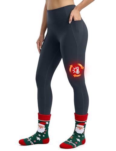 Leggings Seamaid invierno mujer contra el frío impermeables con forro polar