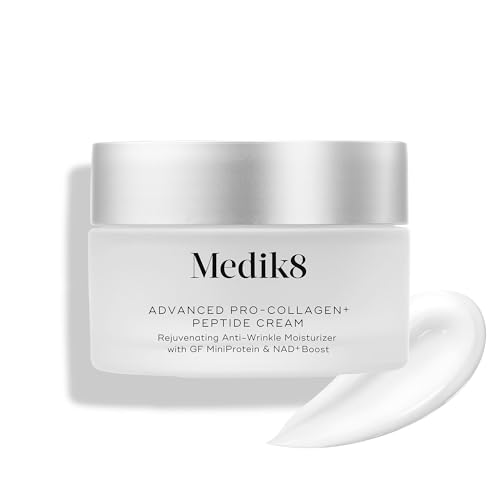 Medik8 Advanced Pro Collagen Peptide Cream - Daily Face Moisturizer for Dry Skin - Lifting Moisturizer Face Cream with Anti-Aging Peptides - 1.6 oz