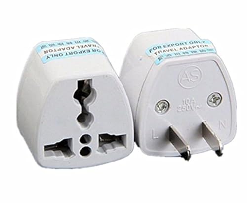 ANRANK 2 Pack UAE25010AK High Performance Universal UK/EU/AU to US Adapter Travel Power Plug Adapter Converters