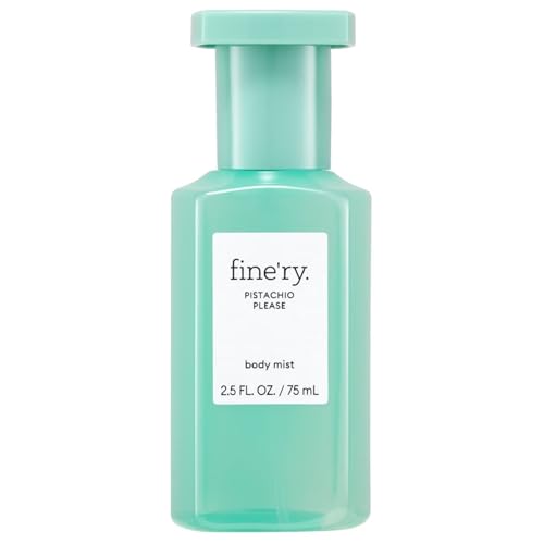 Image of Fine'ry Pistachio Please Vanilla Mini Hair + Body Mist Gourmand Fragrance Spray for Women & Girls - Roasted Almond, Sweet Pistachio & Vanilla Milk, Travel Size, Gift for Teens (2.5 Fl Oz)
