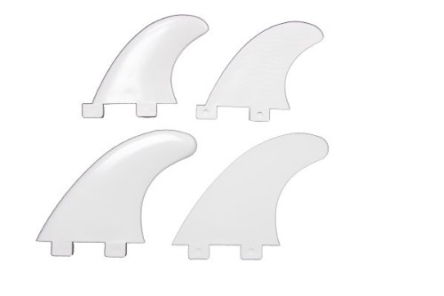 Northcore2024 FCS Compatible Nylon Quad Fin Set BAS-Q - White