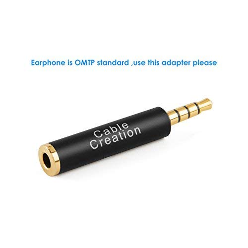 Cable divisor de audífonos 3.5mm con adaptador CTIA a OMTP miniatura 7
