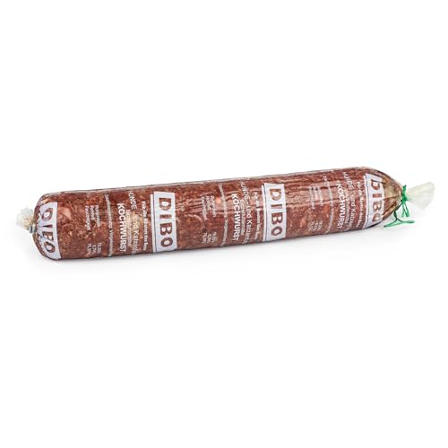 DIBO Kochwurst - Hundewurst Katzenwurst - Qualität Wurst für Hund und Katze - 1 Stück à 950g (Rot)