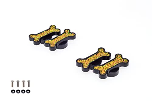 Image of Creathome M6 Golden Dog Bone Pattern Machine Screw, 4 Pack