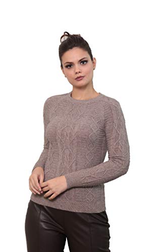 Blusa Feminina De Tricot Manga Raglã Textura Trfi80713 CAPPUCCINO M