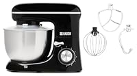 Haden 5L Stand Mixer - 1300W Heavy-Duty Kitchen Mixer with Dough Hook, Whisk & Mixer Blade Attachments, 6-Speed Control, Large Capacity Electric Stand Mixer for Bread, Cakes, and Home Baking