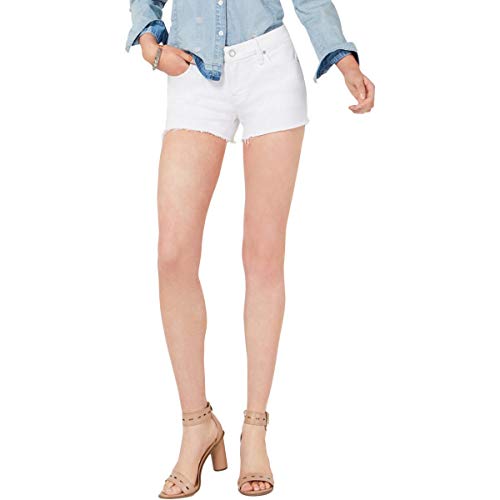 HUDSON Women's Gemma Mid Rise, Cut Off Jeans