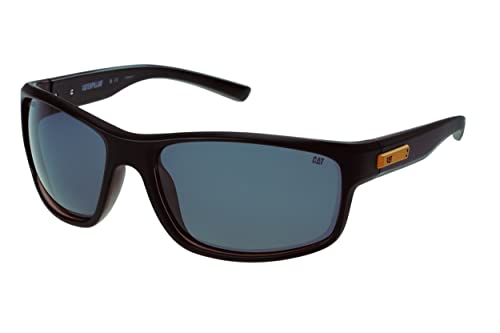Image of CAT 8019 Rectangular Polarized High Wrap Sunglasses for Men, 63 mm, UV400 Protection