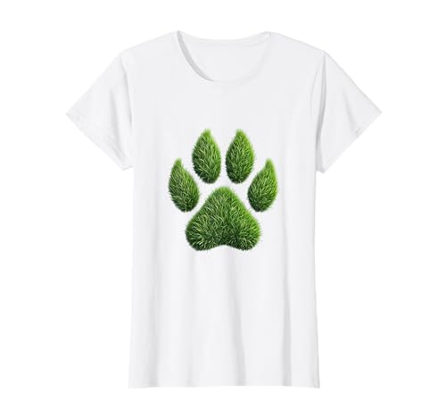 Patte de chien verte pour les amoureux des chiens T-Shirt
