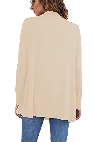 Ladlop Women Cardigan Sweaters Lightweight Long Sleeve Casual Solid Basic Open Front Breathable Cardigans Dusters thumb #5