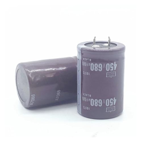 Condensateur 450V 680uF électrolytique 35x50mm pour filtrage alimentation fixe