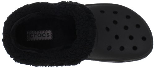 crocs Unisex Mammoth EVO Lined Clog,Black/Black,6 M US