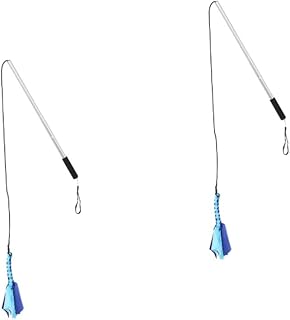 2pcs Telescopic Dog Teaser Dogman Toys Pets Toys Puppy Toys Dog Rope Extendable Pole Cat Birthday Gifts Rubber Nylon Rope Grey Dog Teaser Pole Dog Teaser Stick
