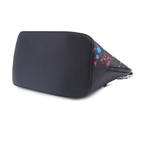 Image of Caprese Splash Satchel Bag, Small | Stylish Printed Handbag for Women with Adjustable & Detachable Sling Strap | Magnetic Snap & Zipper Closure | Ideal for Office & Daily Use