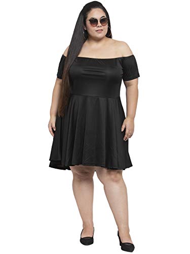Image of Flambeur Women's Hosiery Fit and Flare Knee-Length Dress