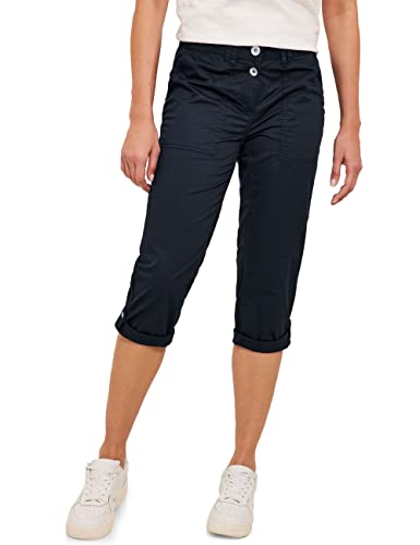 Cecil Damen B376386 3/4 Sommerhose, Deep Blue (Blau), 29W / 22L EU