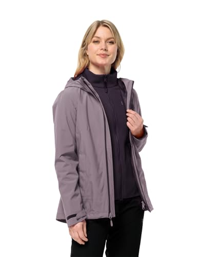 Jack Wolfskin Damen Moonrise 3in1 Jkt W, Wild Blossom, M EU