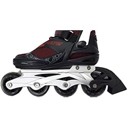 Patines Action Patines en Línea Unisex Action PW-150AI, Patines Deportivos Negros y Morados. Talla 36