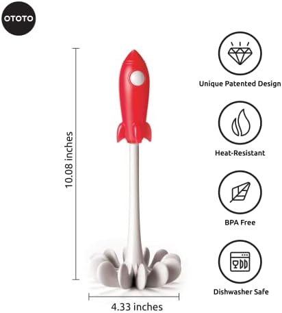 OTOTO Space Masher Potato Masher - Multi-functional Cooking Gifts for Home and Kitchen - Heat Resistant Rocket Masher for Potato, Guacamole, Pumpkin, Hamburgers