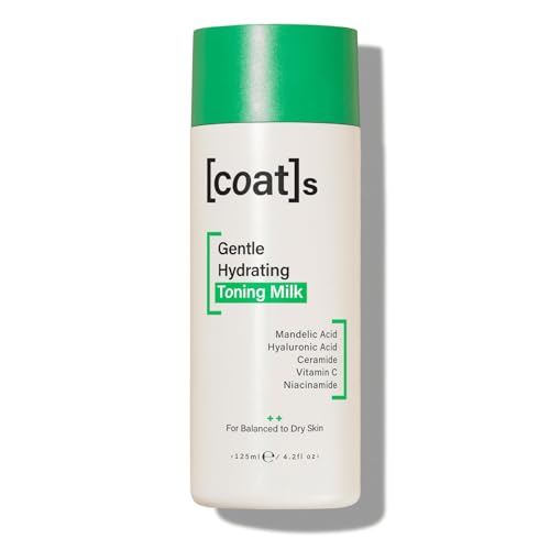 Coats Gentle Hydrating Toning Milk – Hydrates, Protects + Exfoliates to Help Prevent Breakouts – Dermatologically Approved + Clinically Proven – 125 ml