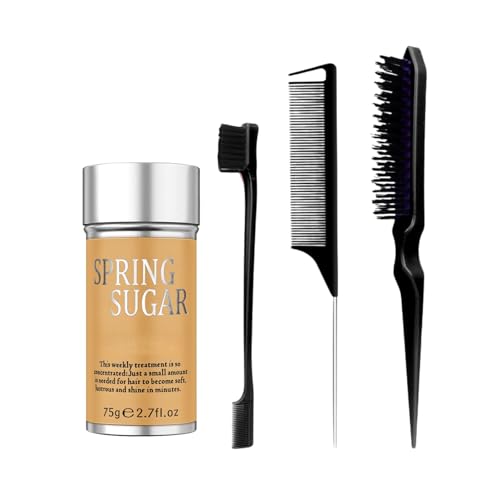 SPRINGSUGAR Hair Wax Stick Set, Slick Stick for Hair Control, Hair Styling Comb for Flyaways Frizz Hair Wigs, Non-greasy Smooth Hair Styling Products for Women & Men