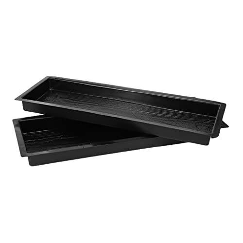 2 moldes de madera para pavimento de hormigón, camino de piedra