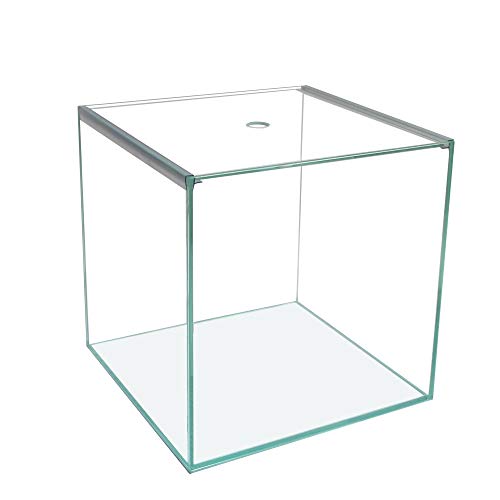 Glas-Aquarium Würfel 30×30×30 cm – Ultra Clear Weißglas Cube für Nano Aquarium & Terrarium