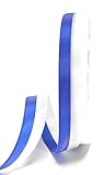 Farbe: marineblau - weiß Nationalband 25m x 15mm Blau Marineblau - Weiß Vereinsband Ordensband Fanband Dekoband