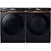 SAMSUNG 7.5 Cu. Ft. Brushed Black Smart Electric Dryer with Steam Sanitize+ & Sensor Dry