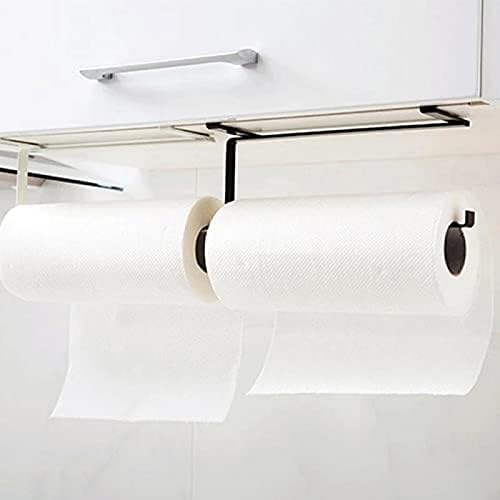 Wall-Mounted Stainless Steel Paper Towel Holder Rack Plastic Wrap Shelf Toilet Wiper Storage(OneColor) image 4