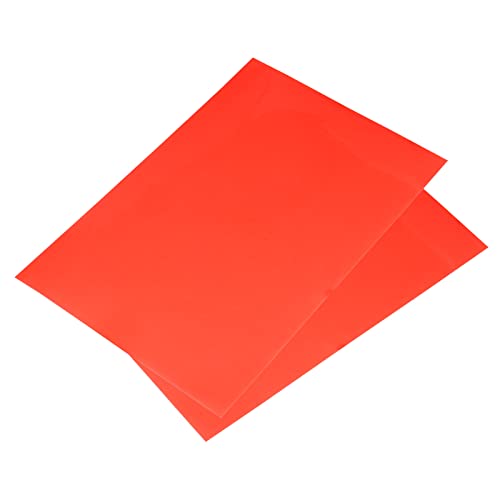 Papier phosphorescent A4 rouge MECCANIXITY pour décoration de chambre DIY, lot de 2 feuilles
