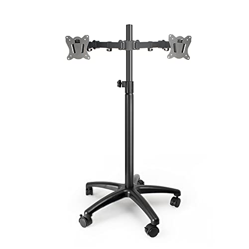 Soporte móvil para TV con ruedas para pantallas de 12-27 pulg.