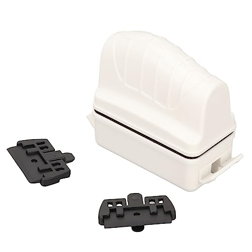 Gavigain Small Aquarium Magnetic Scraper, Double Sided, Scratch Proof Handle, Strong 4X Magnet, Ergonomic Design, for Small Fish Containers Up to 40cm (White)